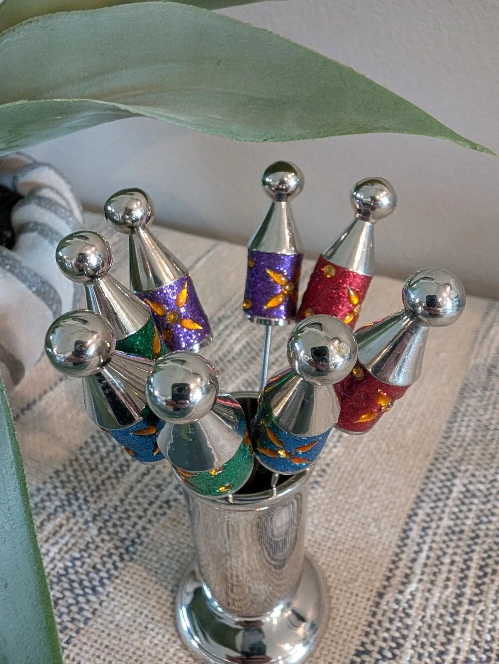 vintage PIER 1 olive forks charcuterie